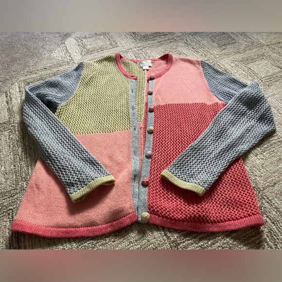 Christopher & Banks. Color block knit sweater 🩷 - Picture 7 of 8